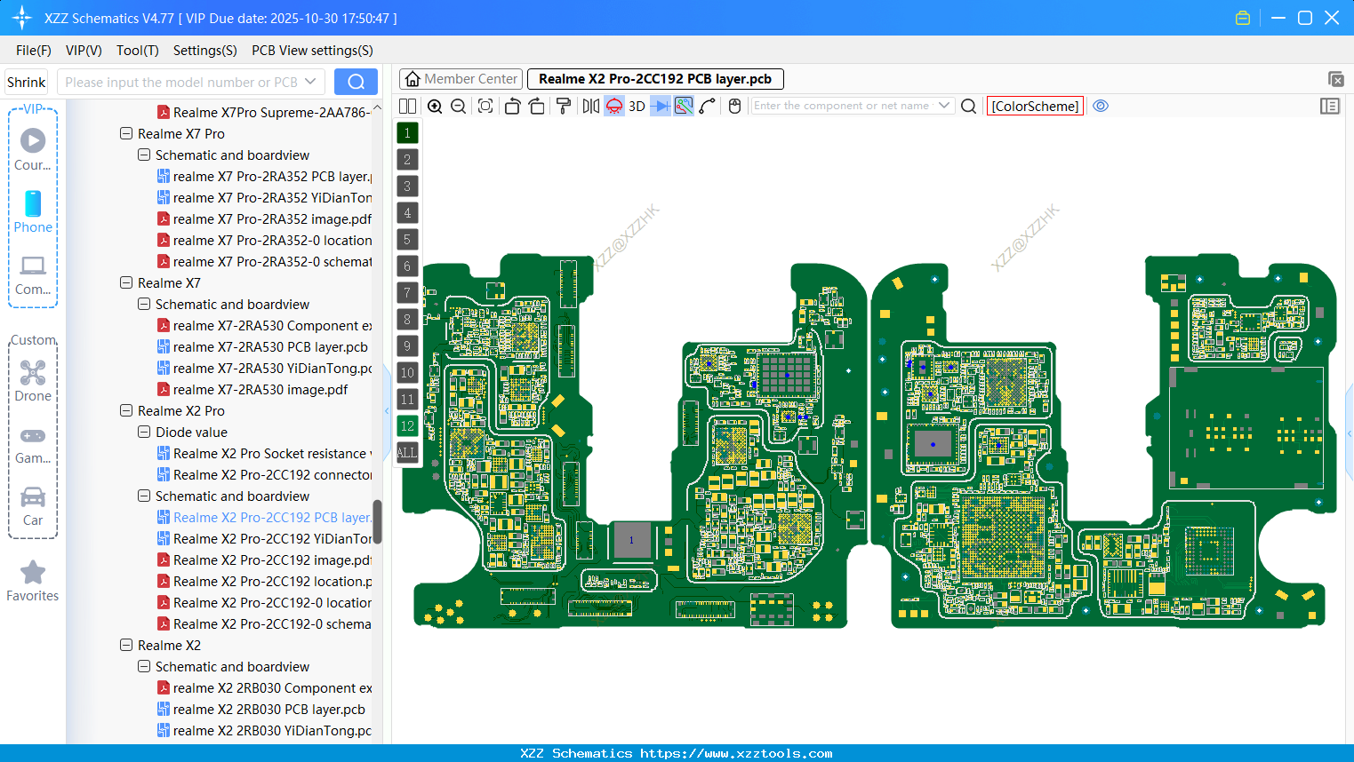 Realme X2 Pro-2CC192 PCB Layer